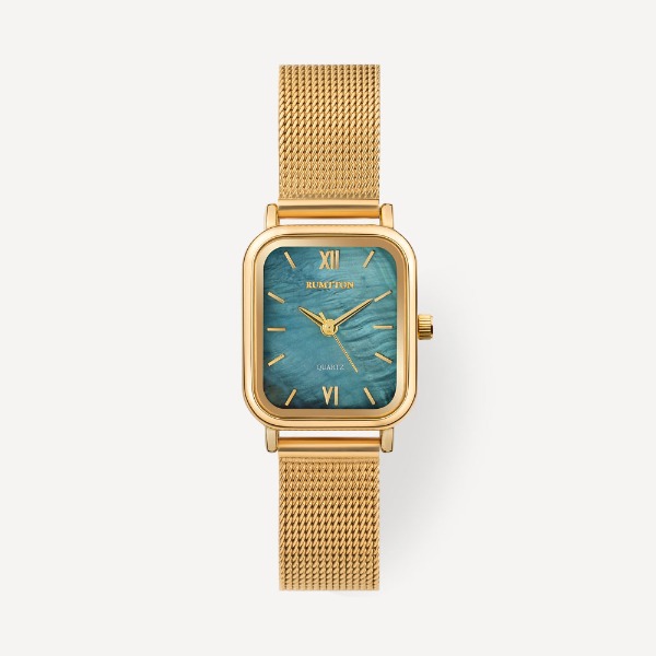 Harbor mesh watch (하버 메쉬 워치) Blue Gold